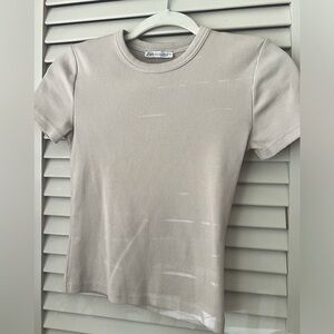 Zara Ribbed Tee